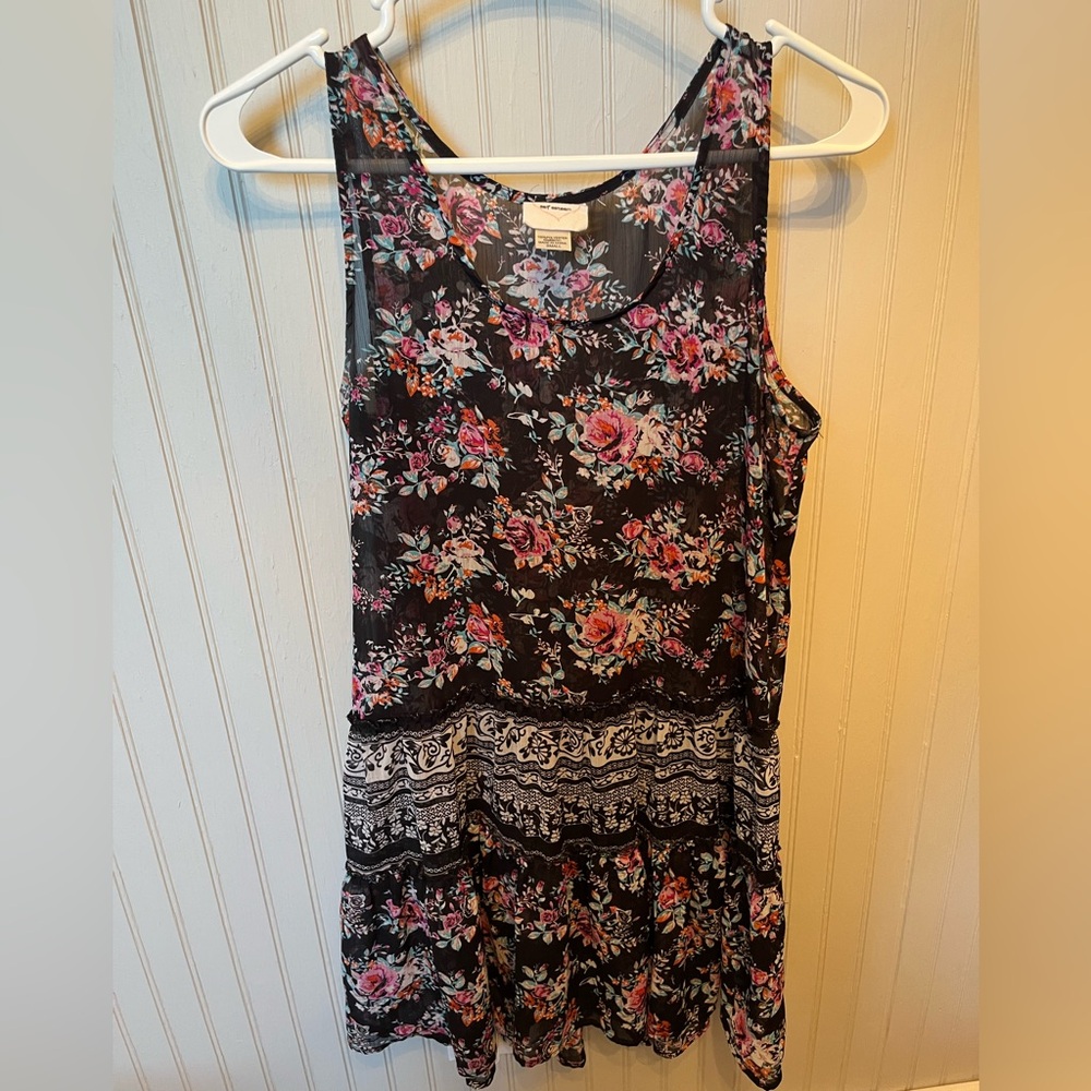 Self Esteem Black Floral Dress